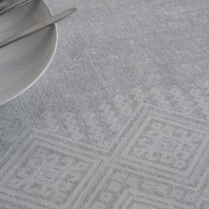 Nappe anti-tâches jacquard AYAK GRIS