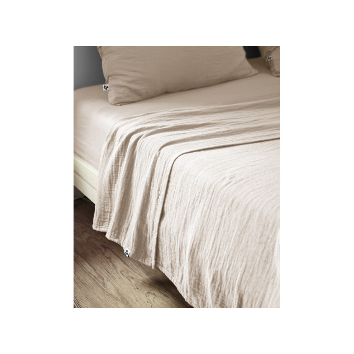 Drap plat en gaze de coton 240 x 300 cm - GAIA