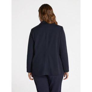 Fiorella Rubino - Blazer con bottoni gioiello - Blu