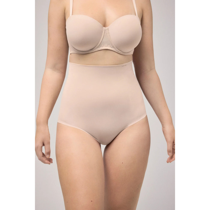 Shapewear a vita alta, rifinito al laser, a compressione media
