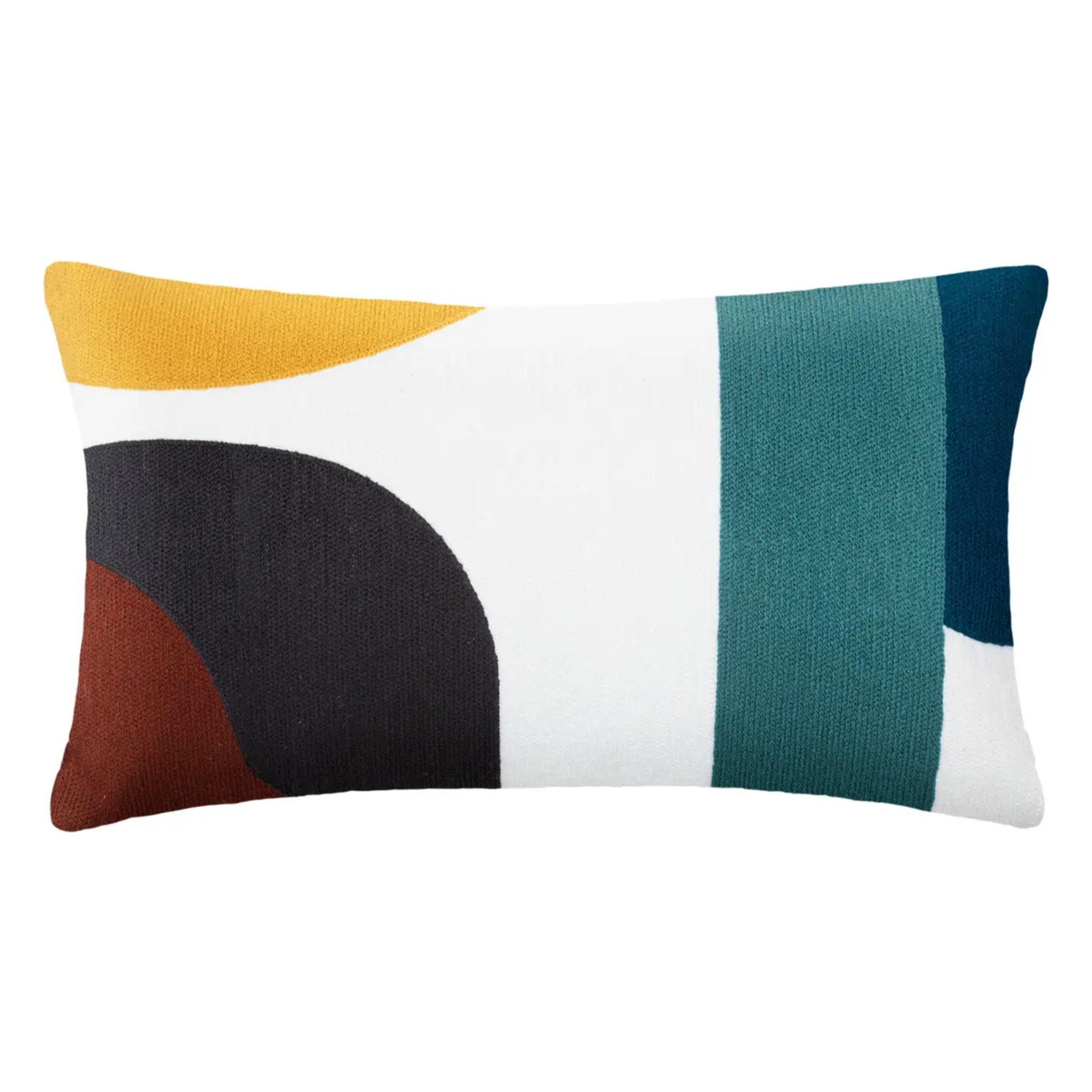 Coussin "Hary" - motifs brodés - coton - 30x50 cm