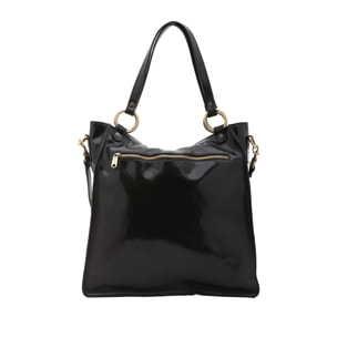 Borsa a spalla da donna - Modello False - Vera pelle - 38.0 x 37.0 x 10.0 cm
