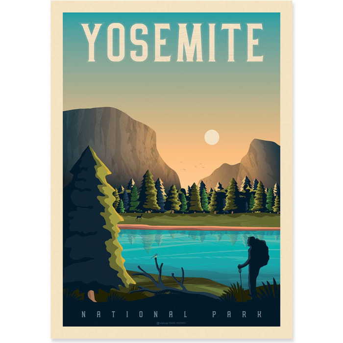 Affiche - Yosemite - Olahoop Travel Posters