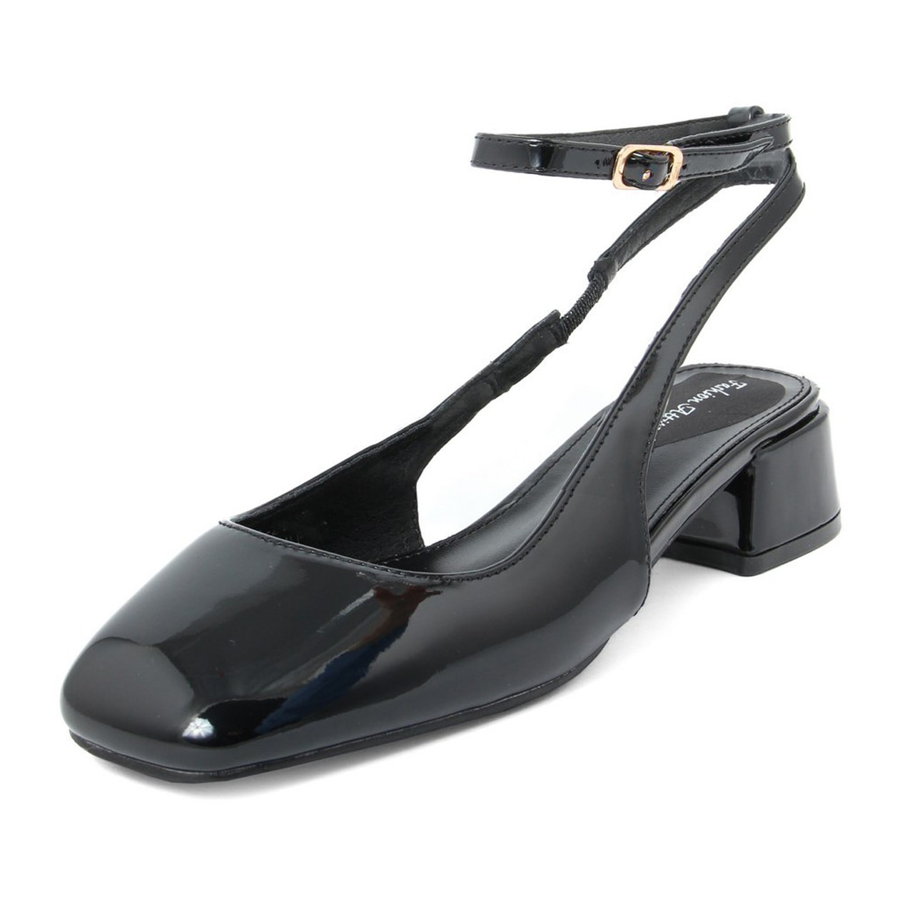 Slingback Donna colore Nero-Altezza tacco:4cm