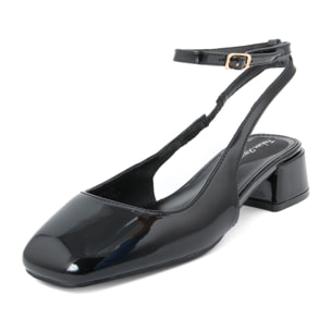 Slingback Donna colore Nero-Altezza tacco:4cm