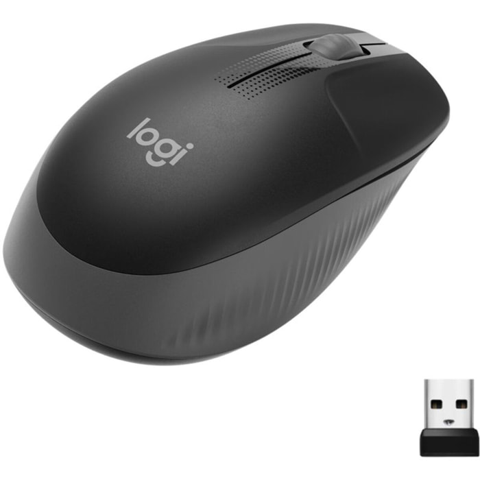 Souris sans fil LOGITECH Ambidextre M190 Noir