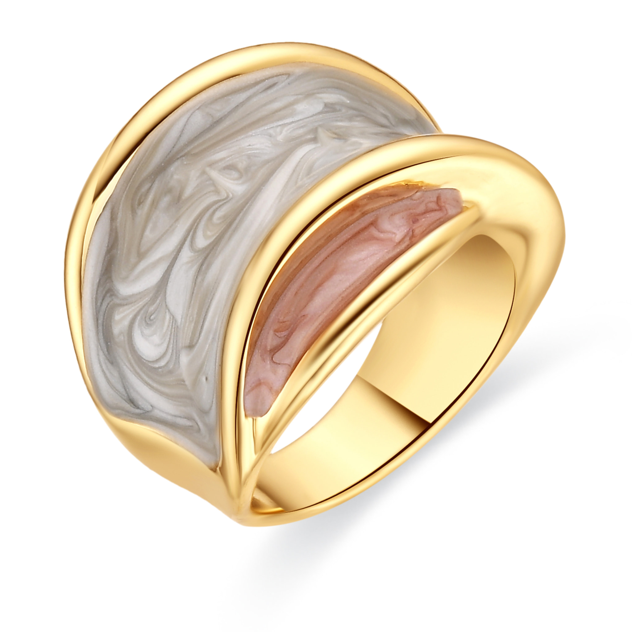 Anillo Wiso acabado oro amarillo 18k