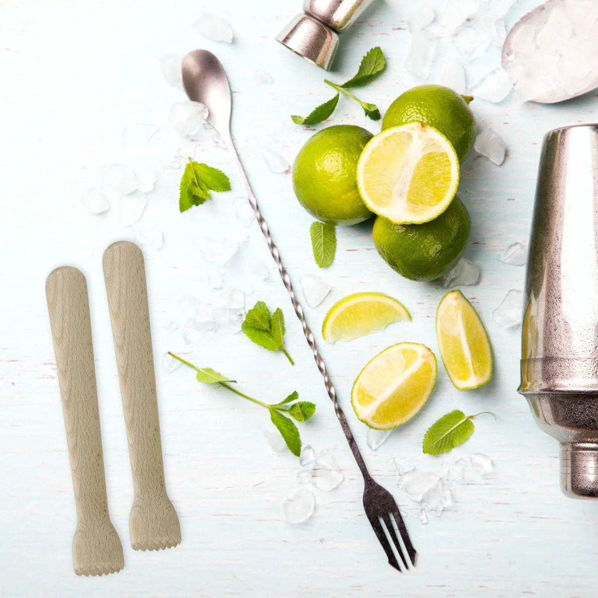 Lot de 2 pilons cocktail en bois FM Professional