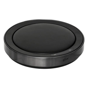 Poubelle automatique "Delta" en métal noir 40L