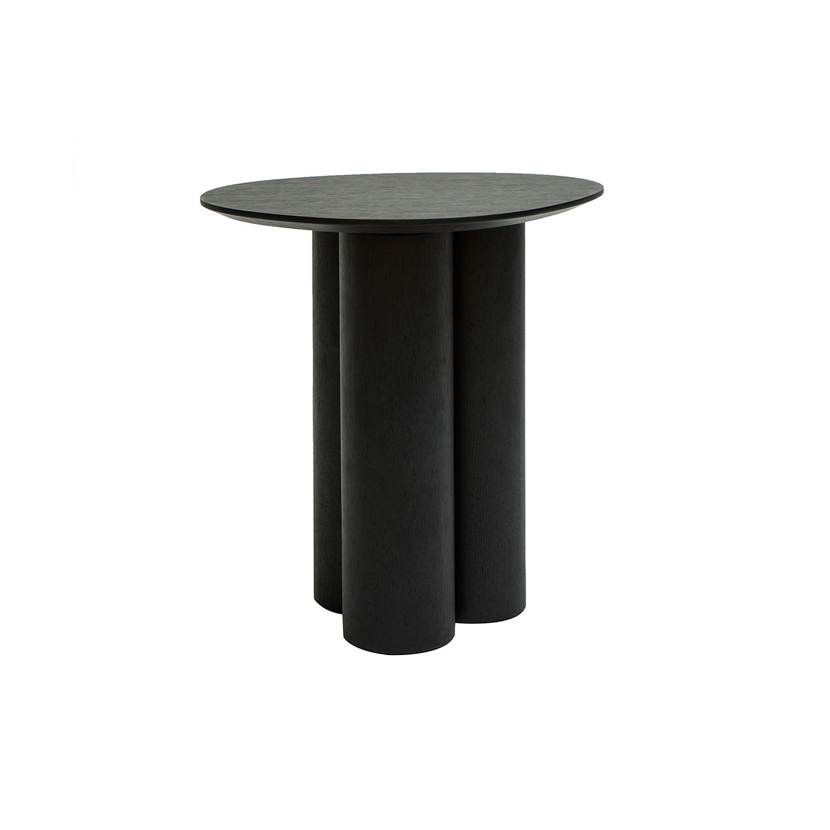 Table d'appoint design bois noir L44 cm HOLLEN