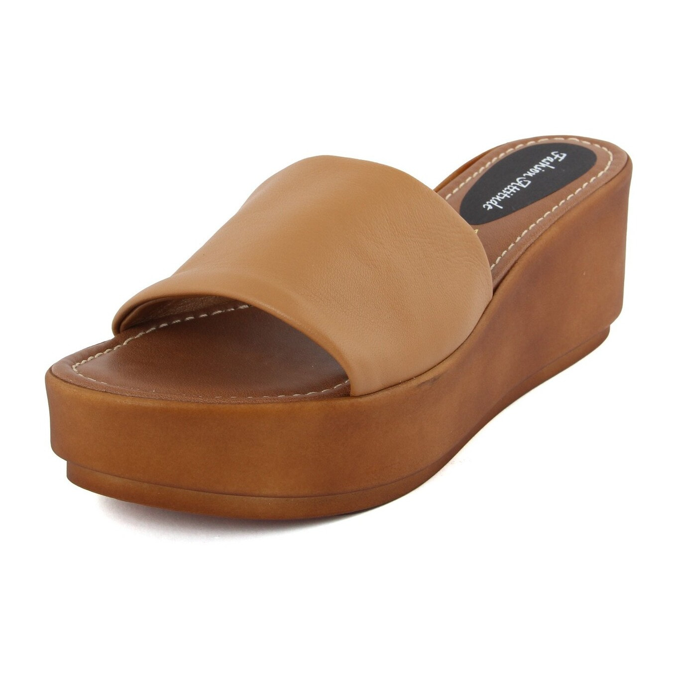 Sandali Donna In Pelle Colore Cuoio-Altezza Tacco: 6,7 cm