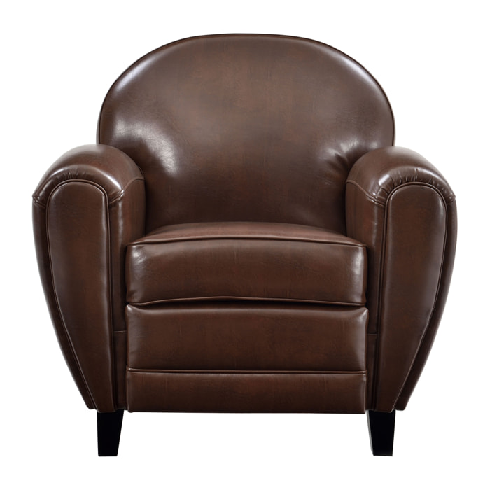 Fauteuil Club marron