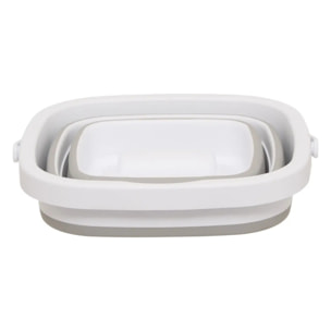 Seau "Retractable" 5L gris et blanc