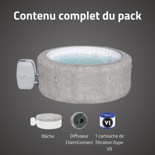 Bestway Spa gonflable rond Lay-Z-Spa Zurich AirJet 2-4 personnes