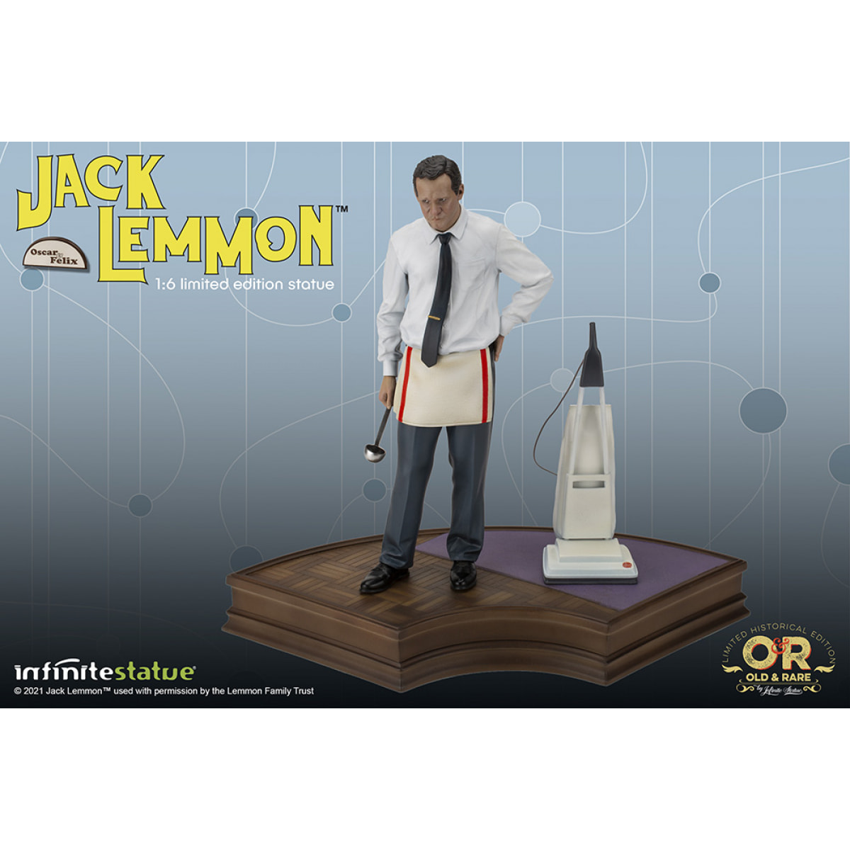 Jack Lemmon Old&rare 1/6 Resin Statua Statua Infinite Statua