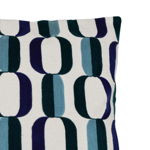 Coussin Hary bleu 45x45cm