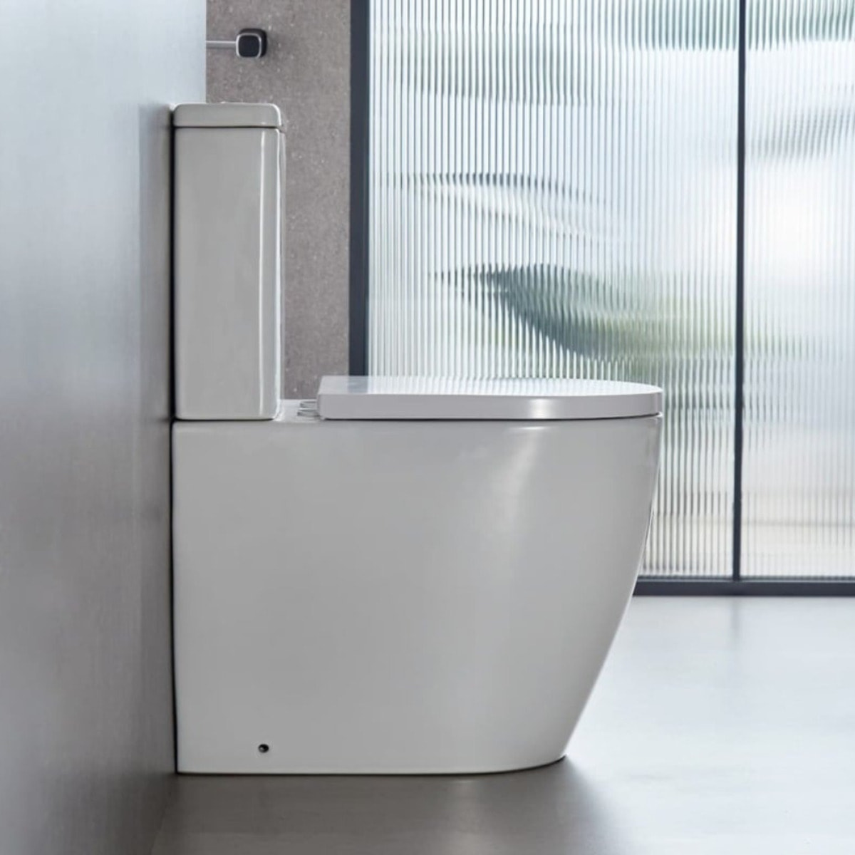 Fusion WC à poser sans bride, rinçage Vortex, avec abattant SoftClose, blanc (SATFUS031RTORVP)