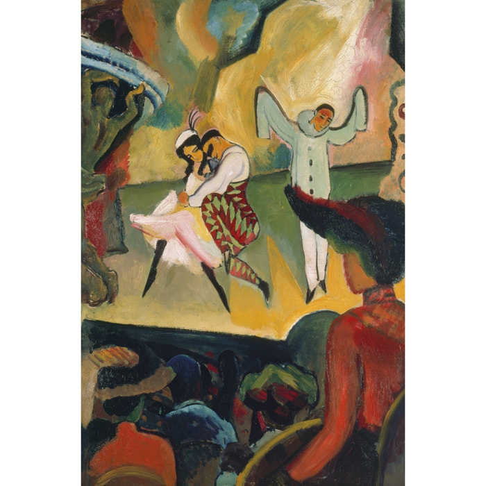 Tableau Le ballet russe par August Macke Toile imprimée