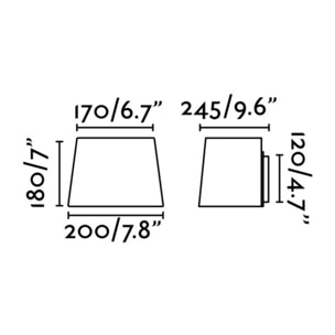 SWEET Lampe applique blanche