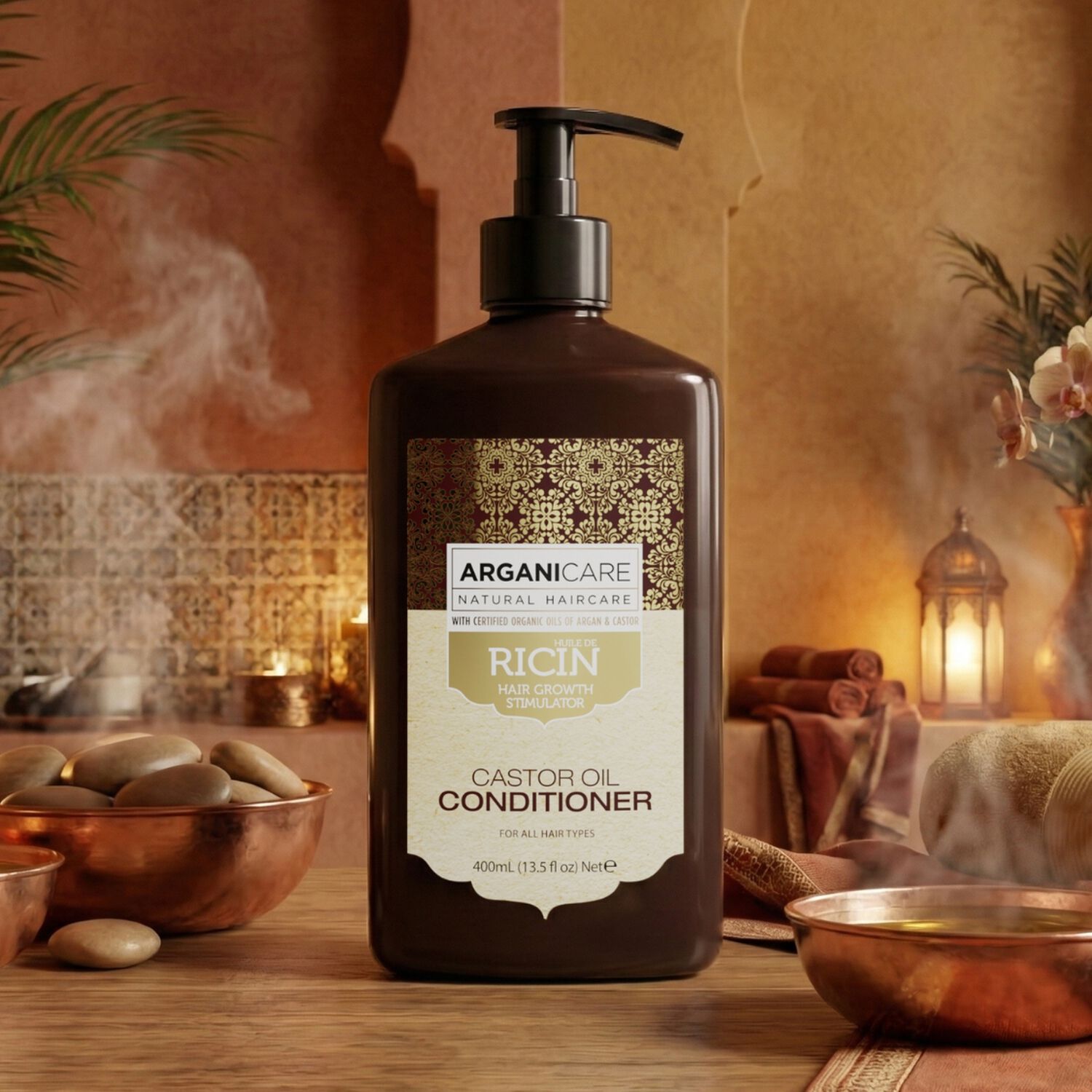 Huile de Ricin - Après-Shampooing Reconstructeur 400 ml