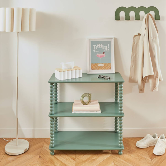 Etagères 2 Etagères Chamlo vert olive 75x34cm