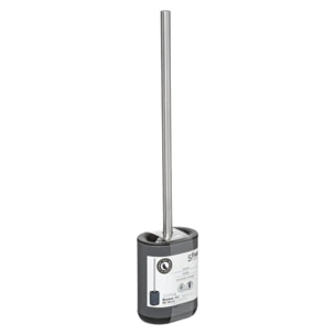 Brosse WC métal "Siliflex" gris