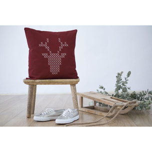 Funda cojín: "Navidad, reno"