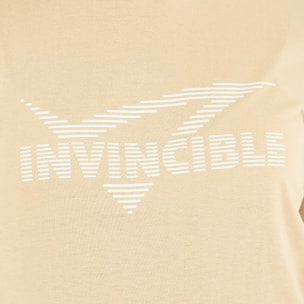 T-shirt in cotone INVINCIBLE donna beige