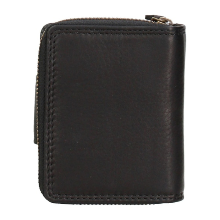 Portafoglio uomo in vera pelle - Modello Erevan Pro - Casual - 10.0 x 8.5 x 3.0 cm
