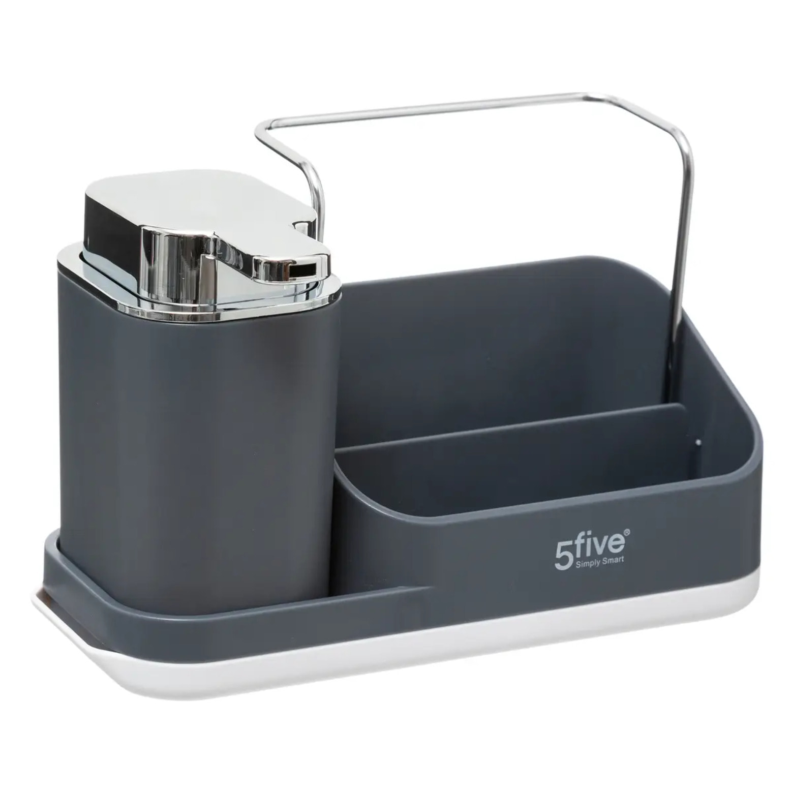 Organiseur évier avec distributeur 300ml "Néo" gris