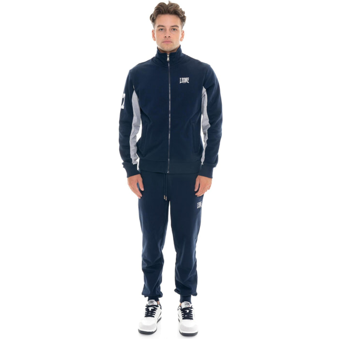 Tuta invernale uomo collo alto, pantalone con polsino, Leone 1947 Color Block