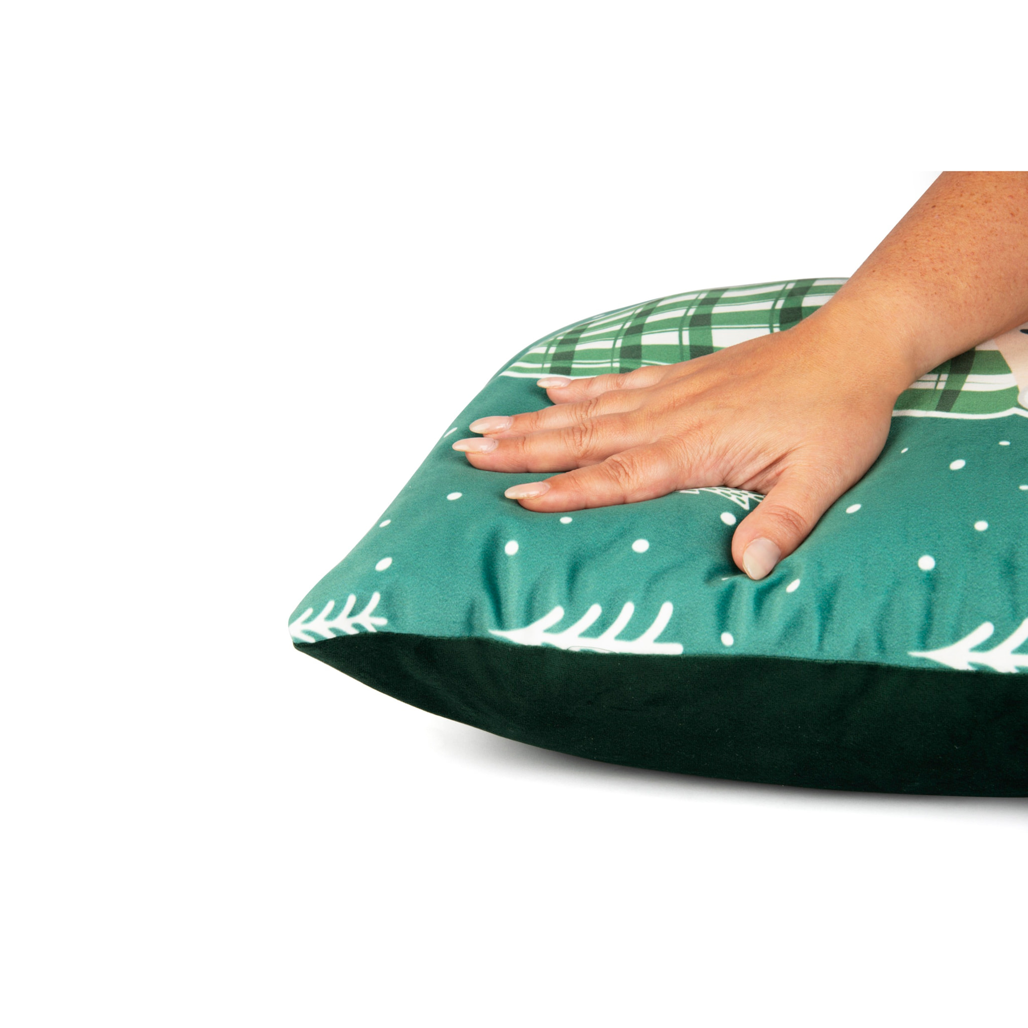 Cuscino arredo Excelsa – Green Winter, Poliestere verde