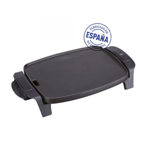 Plancha de cocina eléctrica JATA GR205 de 28 x 22 cm. Antiadherente. Fabricada en España
