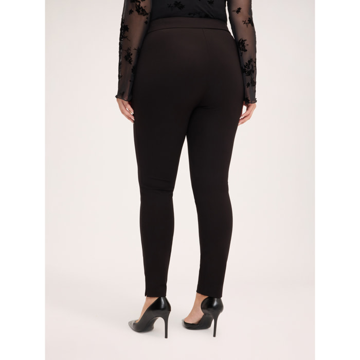 Fiorella Rubino - Pantaloni Leggings in Punto Milano - Nero