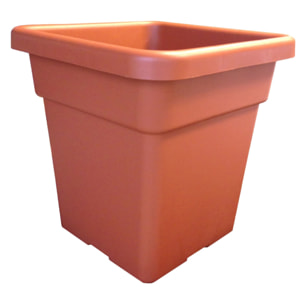 Maceta Quadro Vulcano de 32L Zanvic terracota