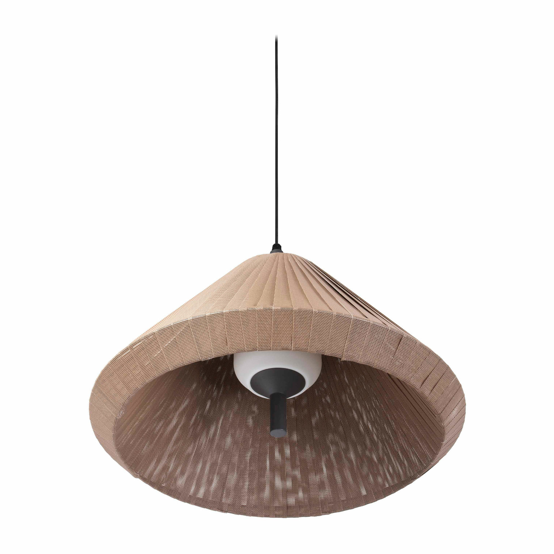 SAIGON OUT Lampe suspension grise/marron T70 cone cap