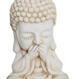 Statuette bouddha Ilan blanc