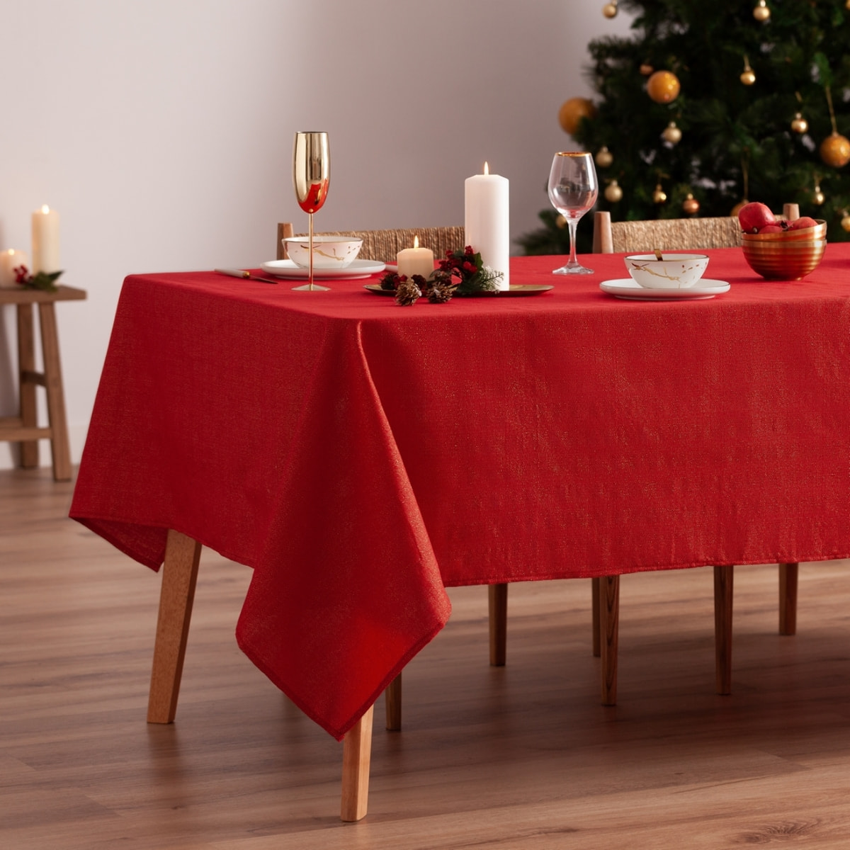 Mantel antimanchas EVOLET ROJO-ORO