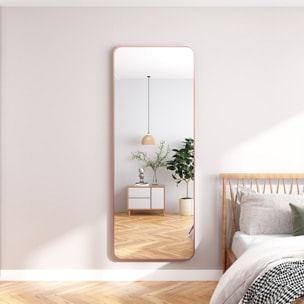 Specchio da terra o parete 50x160 cm con telaio oro rosa - Vichy