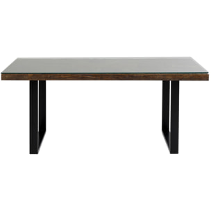 Table Conley 180x90cm pieds noirs Kare Design