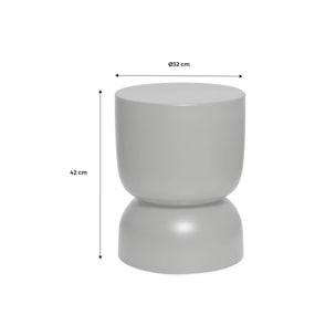 Table d'appoint, bout de canapé, table de chevet métal Ø32 x H42cm MADI