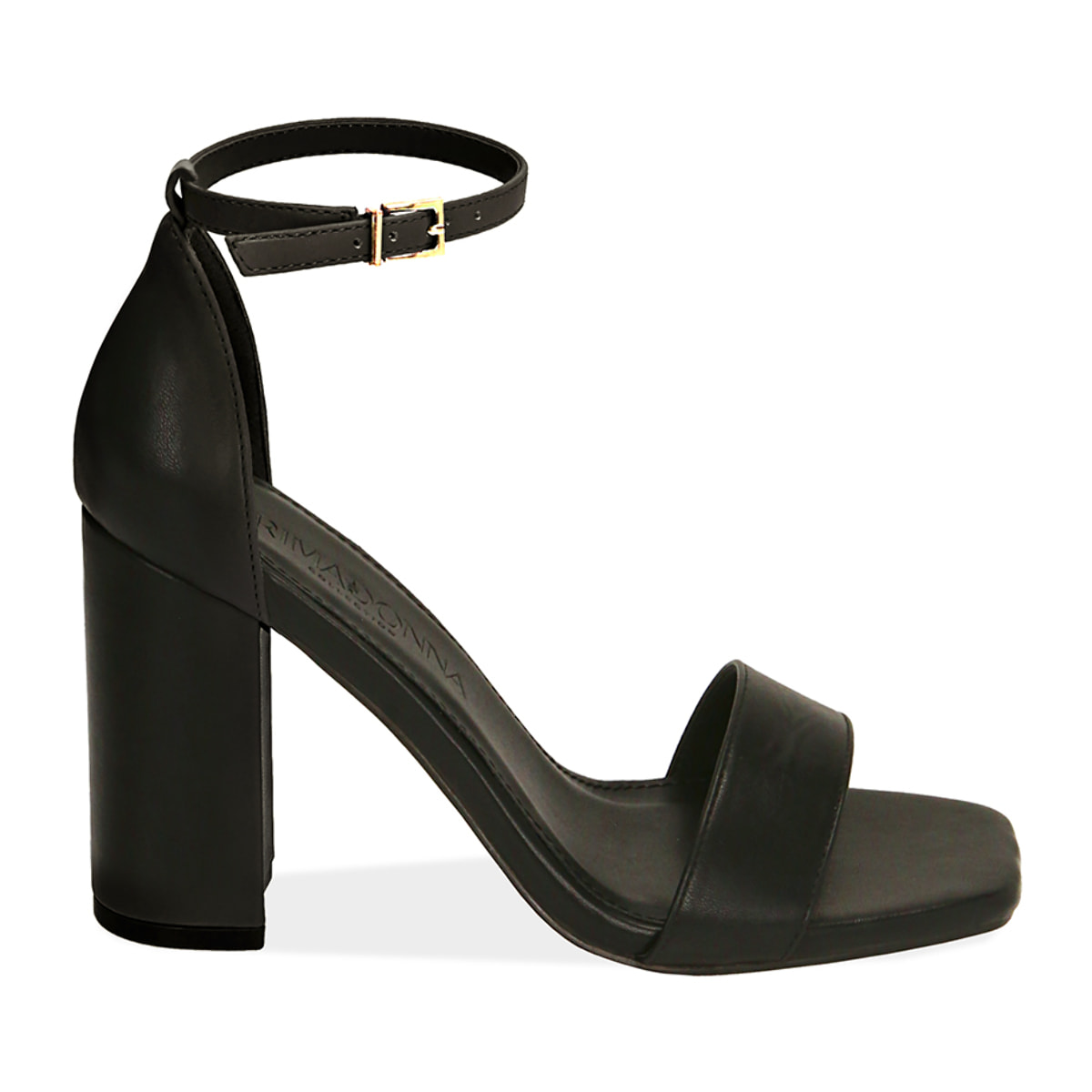 Sandali neri, tacco 9 cm