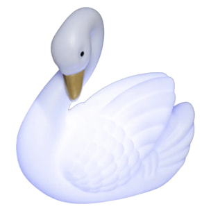 Veilleuse enfant "Cygne" - blanc - H14 - 4 cm