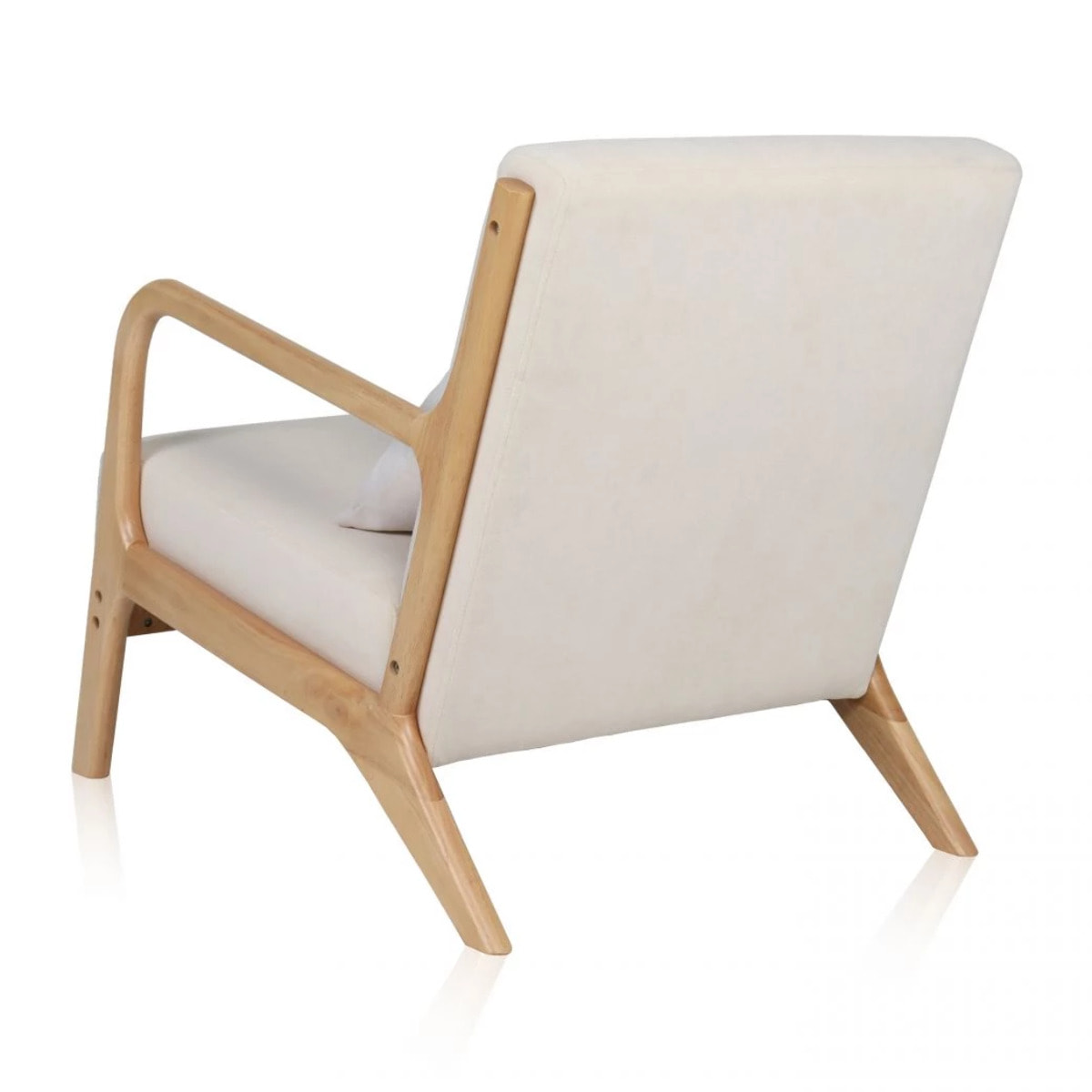 Butaca Elka Beige - Madera natural