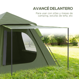 Tienda de Campaña Pop up para 2-3 Personas Tienda Camping Instantánea Impermeable PU2000 mm Protección UV50+ con Bolsa de Trasporte 210x210x150 cm Verde