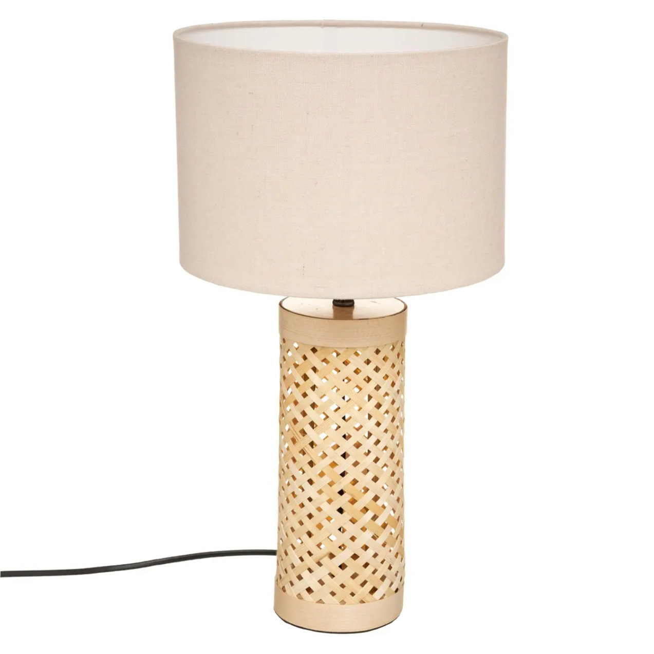 Lampe à poser "Salma" - bois H47 cm