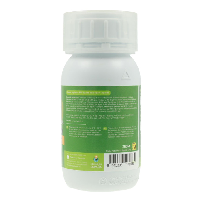 PLANETA HUERTO | Abono Líquido Huerto y Frutales 250 ml: Fertilizante Orgánico Líquido - Abono para la Nutrición Continua de Huertos y Frutales con Alta Concentración de Materia Orgánica