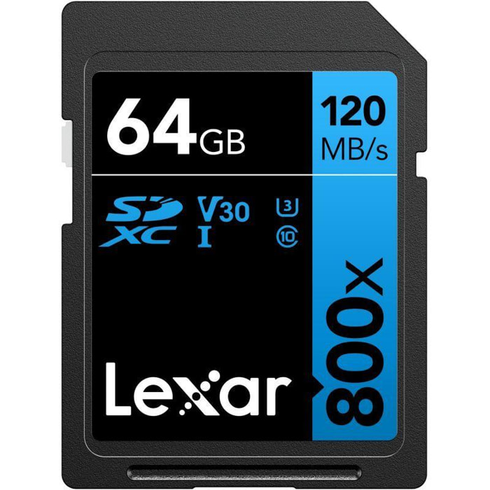 Carte SD LEXAR 64Go High-Performance 800x