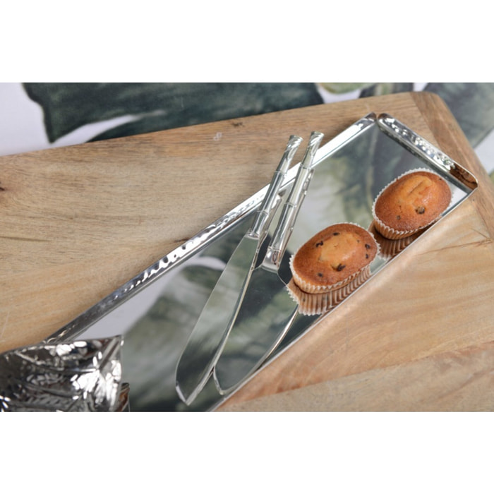 Pelle et couteau à tarte argent