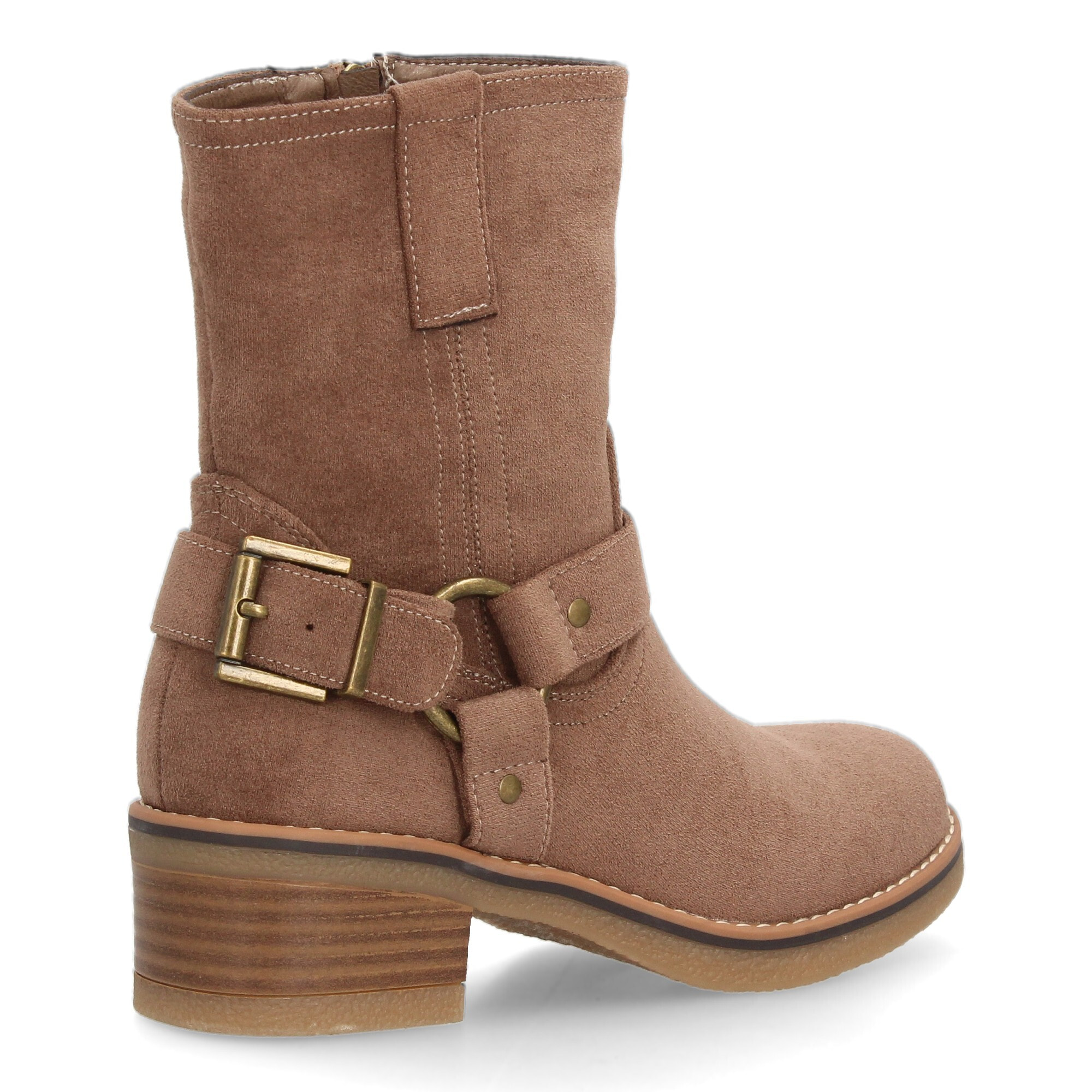 Botas casual mujer con hebilla lateral